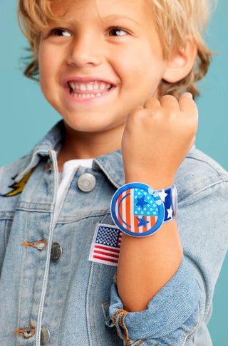Mud Pie LED Patriotic Slap Bands