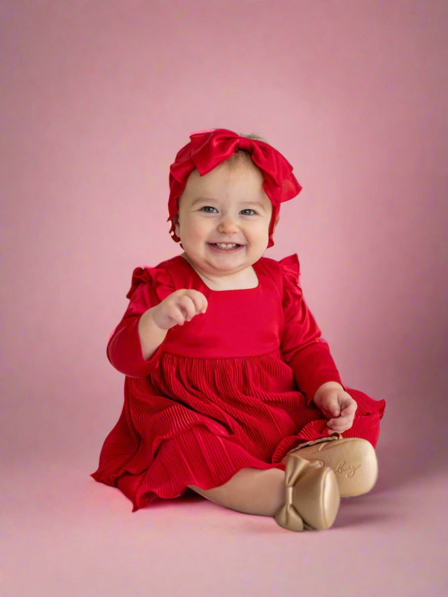 Girls: Isobella & Chloe Precious Ruby Infant/ Toddler Dress-FINAL SALE 6-9m Girls: Isobella & Chloe Precious Ruby Infant/ Toddler Dress-FINAL SALE 6-9m