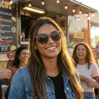 Dax Eyewear Midnight Polarized Sunglasses in Ash Black Ombre