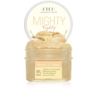 Jar of Farmhouse Fresh Mighty Tighty product on a white background