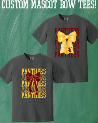 Custom Mascot Bow Adult Tees