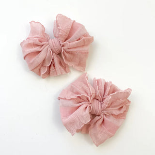 In Awe Ruffle Clip Bow Piggy Sets