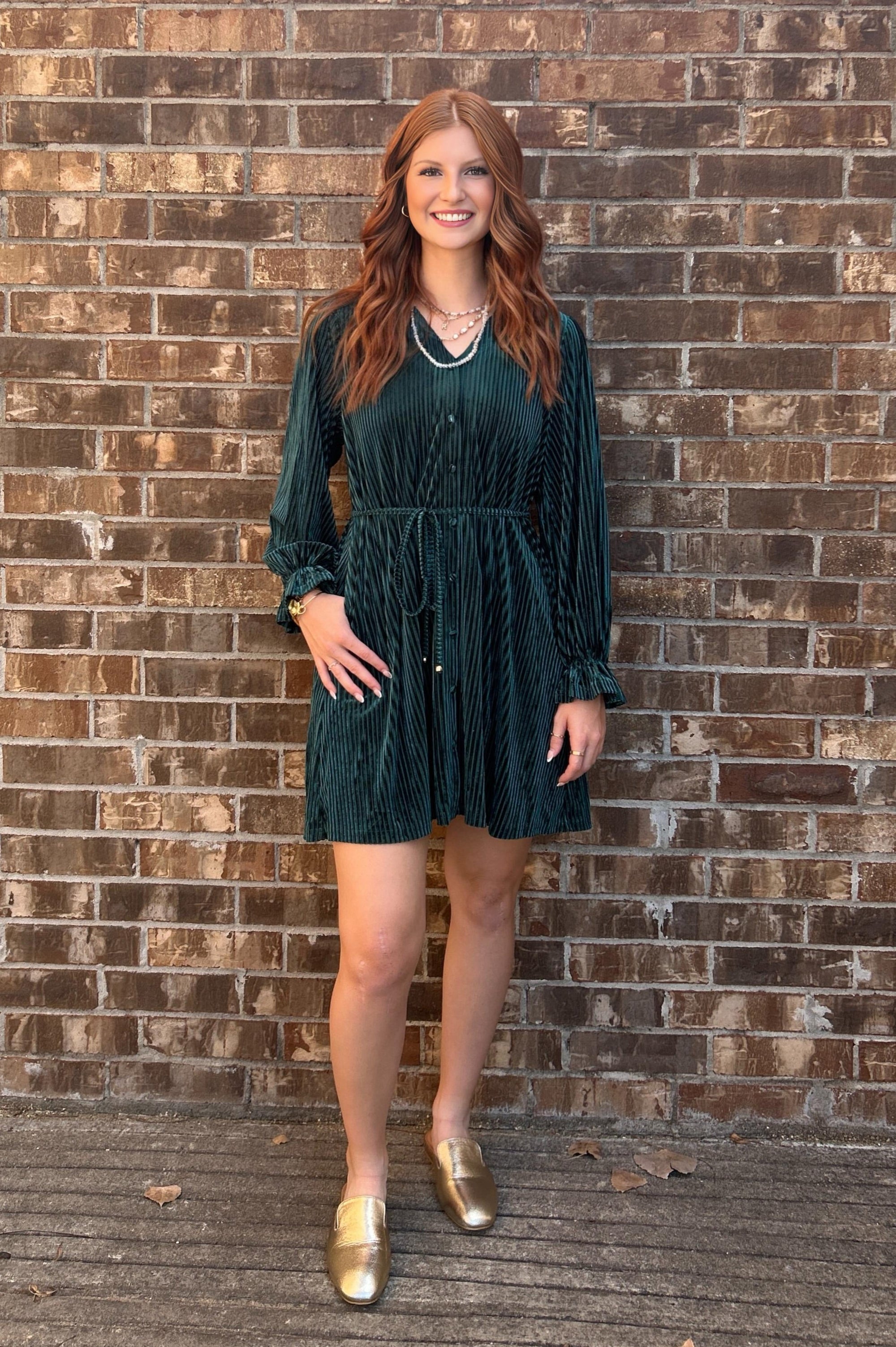 Gracie Hunter Green Dress