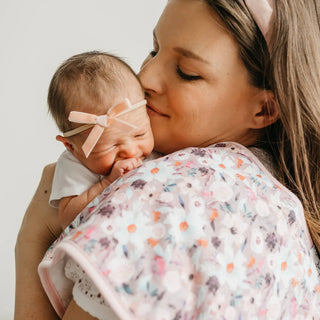 Copper Pearl Bloom Burp Cloths