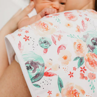 Copper Pearl Bloom Burp Cloths