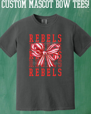 Custom Mascot Bow Adult Tees