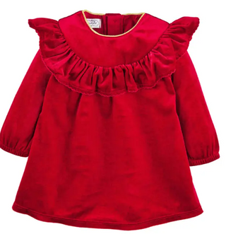 Mud Pie Baby Girls Dress, Red Velvet, 4T Mud Pie Baby Girls Dress, Red Velvet, 4T