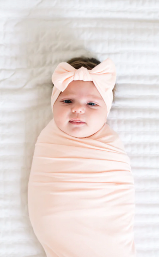 Copper Pearl Blush Swaddle Blanket