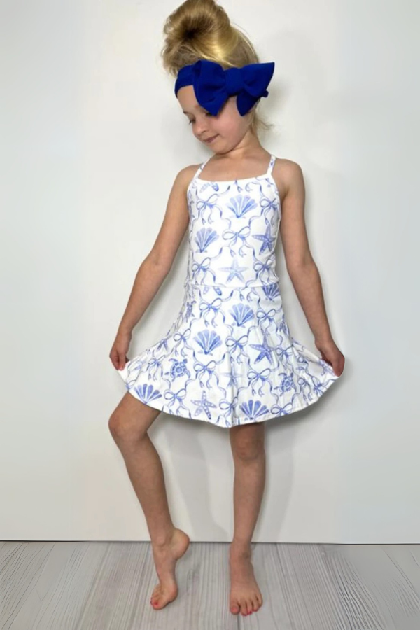 Seaside Coquette Athletic Dress for Girls -FINAL SALE 7/8 Seaside Coquette Athletic Dress for Girls -FINAL SALE 7/8