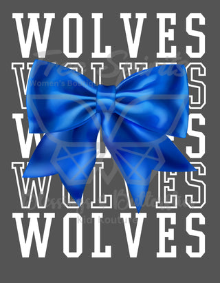 Custom Mascot Bow Adult Tees