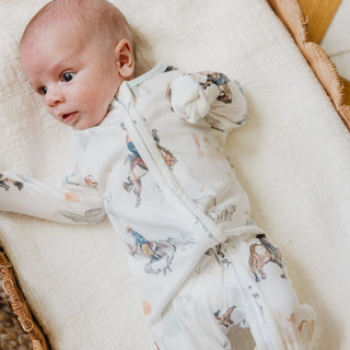 Copper Pearl Boone 2-Way Zipper Footie