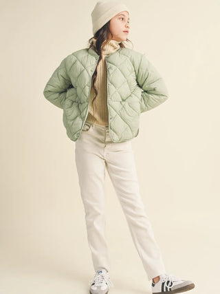Tweens: Sage Puff Jacket