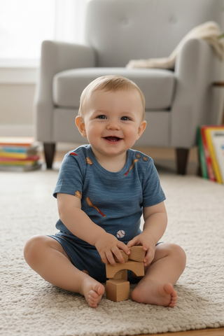 Infants: Mud Pie Baseball Baby Short Set