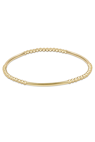 enewton: Bliss Bar Pattern 2mm Gold Bracelet