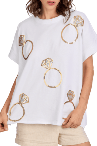 Mud Pie Bride Sparkle Top