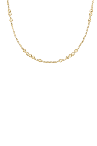 ENewton: Hope Unwritten Gold 4mm 17 inch Beaded Choker