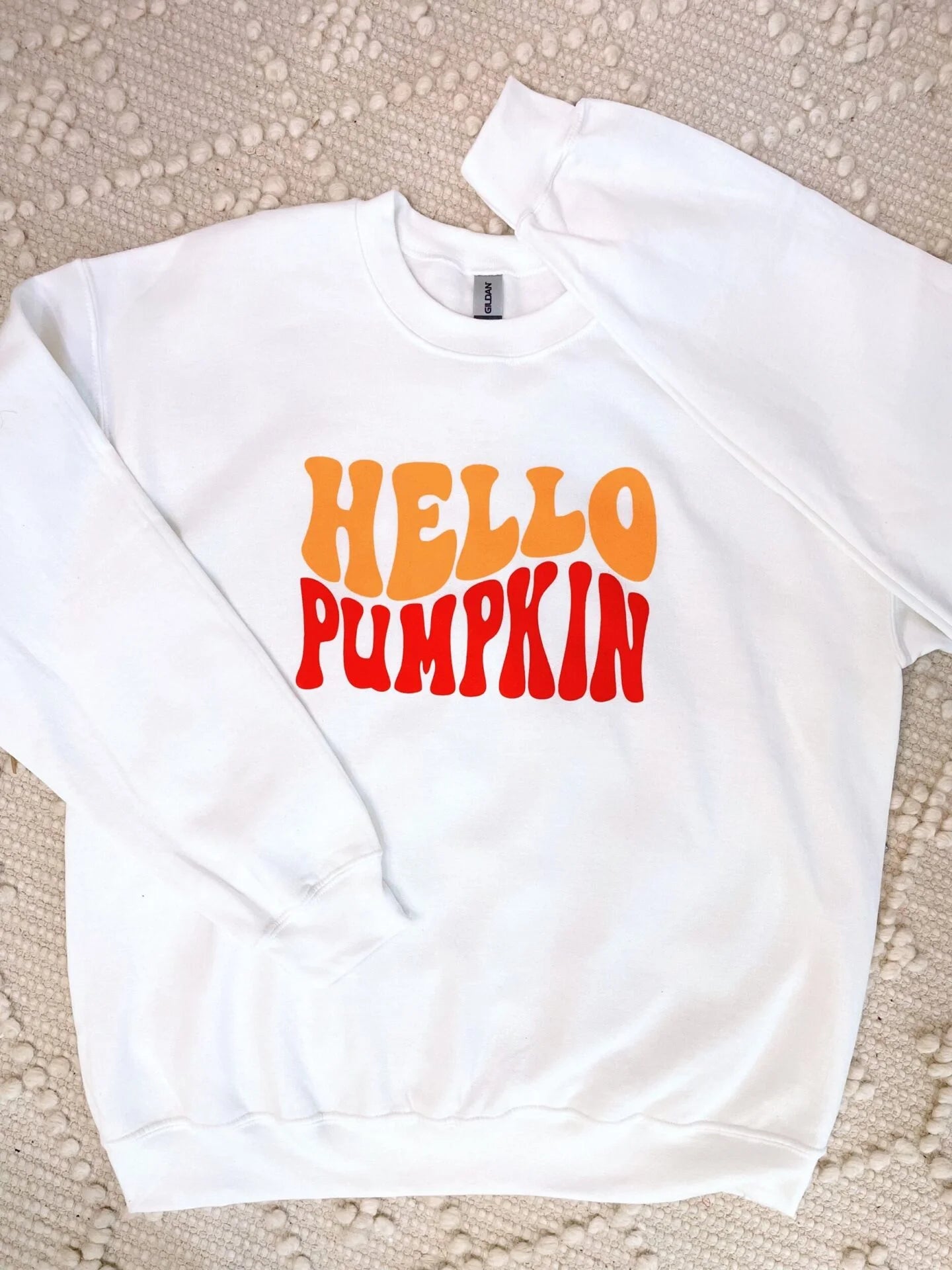 Hello Pumpkin Fall Crew Neck