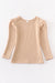 Beige Puff Sleeve Top