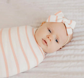 Copper Pearl Lainey Nylon Headband Bow