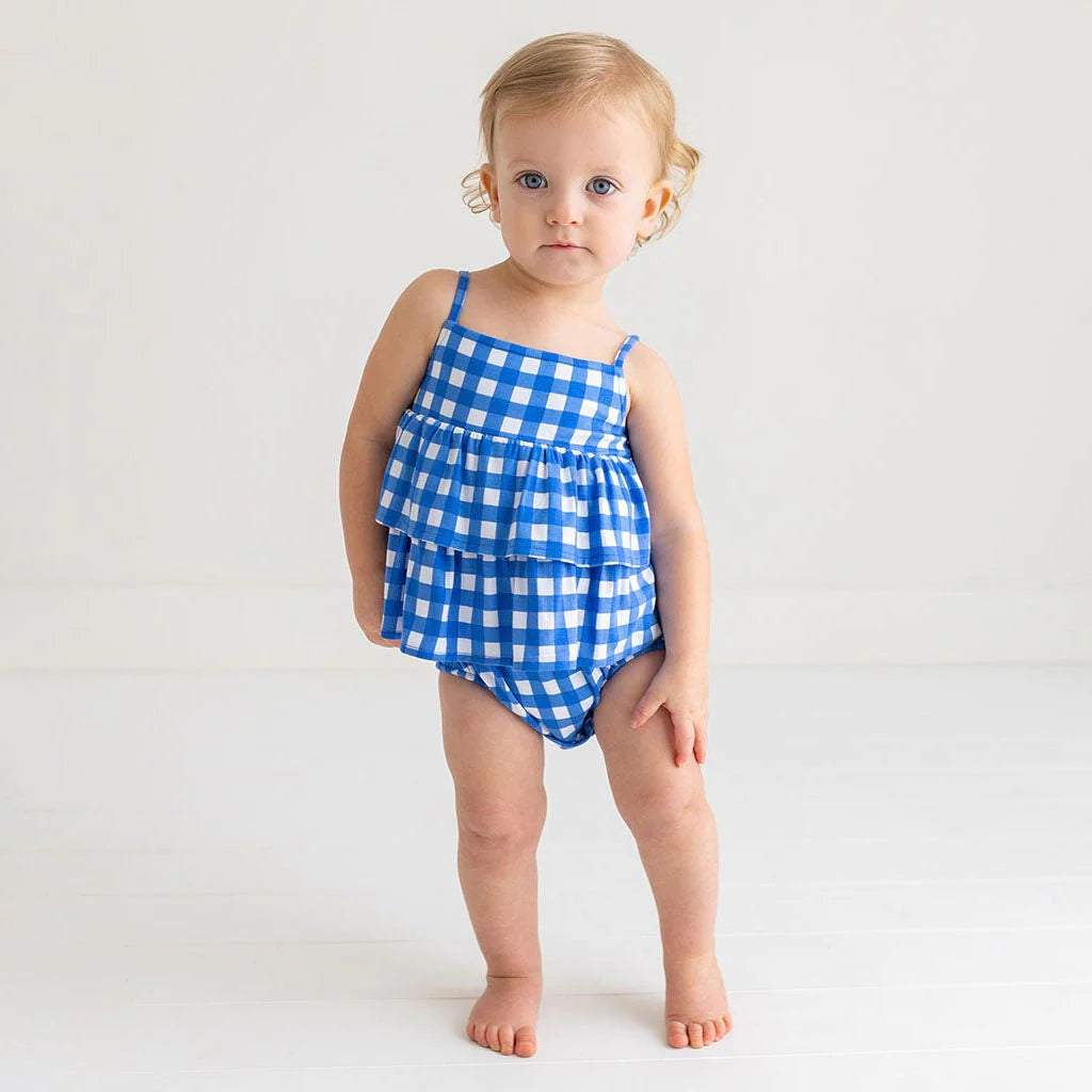 Posh Peanut Blue Jay Bumble Romper