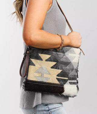 Gritty Leather Crossbody Myra Bag