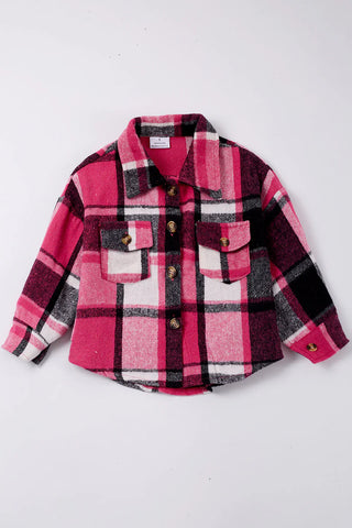 Pink Plaid Button Down