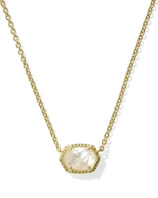 KENDRA SCOTT: DAPHNE FRAME SHORT PENDANT NECKLACE