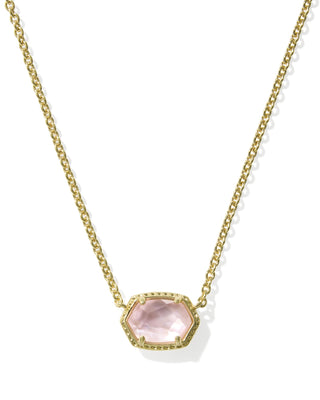 KENDRA SCOTT: DAPHNE FRAME SHORT PENDANT NECKLACE