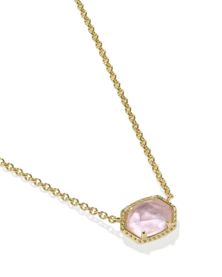 KENDRA SCOTT: DAPHNE FRAME SHORT PENDANT NECKLACE