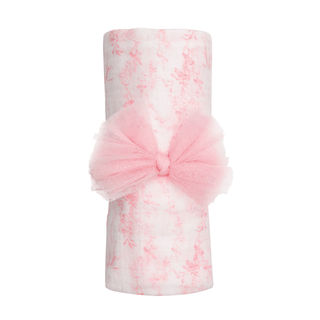 Mud Pie Pink Toile Swaddle and Headband Set