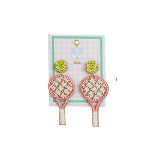 Mud Pie Beaded Tennis Earrings