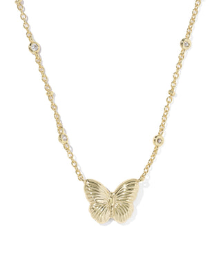 KENDRA SCOTT: CAILEY BUTTERFLY SHORT PENDANT NECKLACE