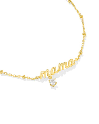 KENDRA SCOTT: MAMA CRYSTAL DELICATE CHAIN BRACELET