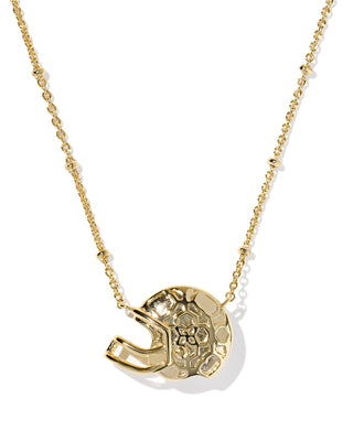 KENDRA SCOTT: FOOTBALL HELMET SHORT PENDANT NECKLACE