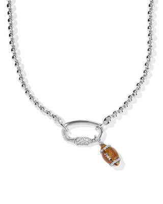 KENDRA SCOTT: FOOTBALL METAL STRAND NECKLACE
