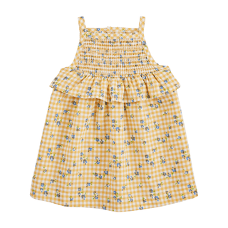 Infants: Mud Pie Yellow Smocked Dress