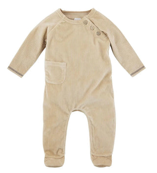 Mud Pie Tan Velour Sleeper